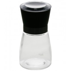 Moedor de Tempero 170ml de Vidro Com Tampa Preta